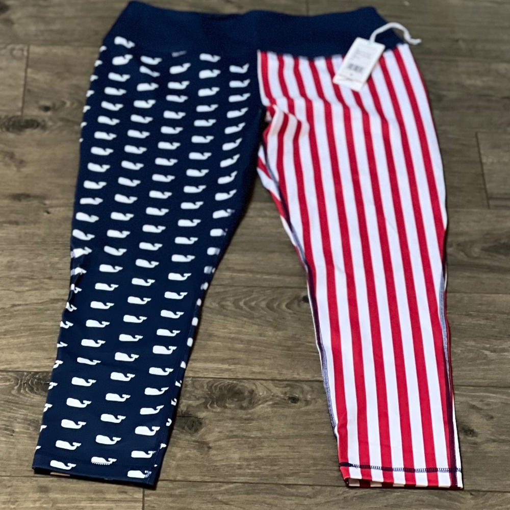 Vineyard Vines NWT Capri Legging Flag M